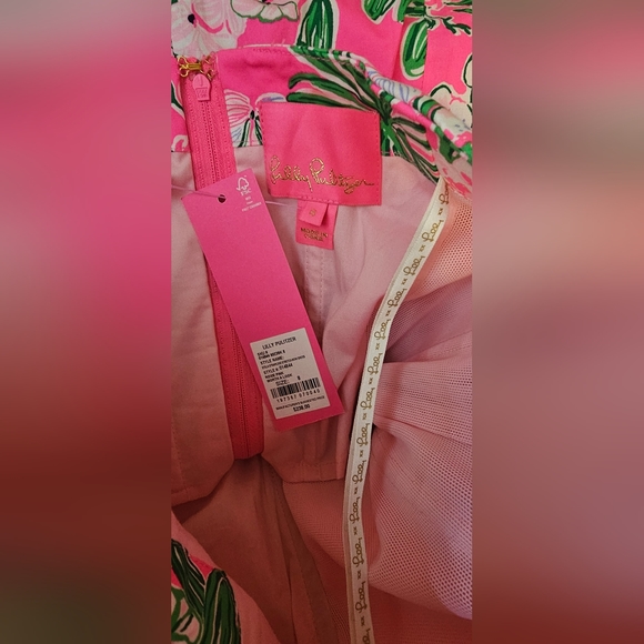 Lilly Pulitzer NWT Stela Strapless Stretch Bow Dress Roxie Pink Worth A Look - Picture 9 of 9